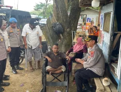Polresta Kendari Beri Bantuan Alat Kesehatan untuk Penyandang Disabilitas