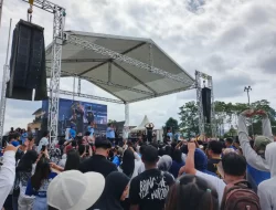 Puluhan Ribu Masyarakat Padati Jalan Sehat Bareng Gemoynya Kendari