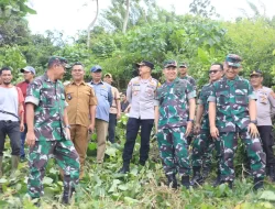 Sekda dan Dandim 1413/Buton Tinjau Lokasi Pembangunan Yonif di Desa Gunung Jaya