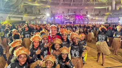 Pj Gubernur Sultra Hadiri Puncak Peringatan Hari Anak Nasional 2024 di Papua