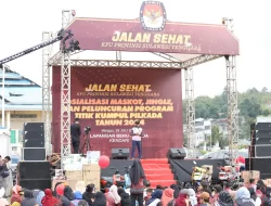 Melalui Jalan Sehat, KPU Sultra Sosialisasikan Tahapan Pilkada Serentak 2024