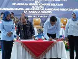 Pemda – Kejari Konsel Teken MoU Penanganan Masalah Hukum Bidang Perdata dan Tata Usaha Negara