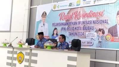 Pj Sekda Ajak Stakeholder Dukung dan Sukseskan PIN Polio di Baubau