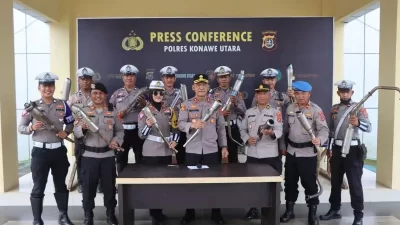 Puluhan Pengendara Terjaring Operasi Patuh Anoa di Konawe Utara