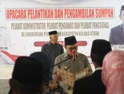 Pj Bupati Kolut Lantik 60 Pejabat Administrator, Pengawas dan Fungsional