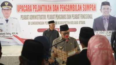 Pj Bupati Kolut Lantik 60 Pejabat Administrator, Pengawas dan Fungsional