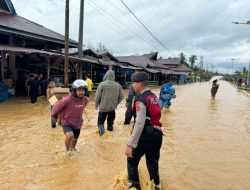 Polres Konawe Utara Evakuasi Warga Terdampak Banjir di Kecamatan Andowia