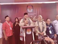 Yudhi-Nirna Daftar Diantar Lima Partai, Gaungkan Program Kendari Menyala