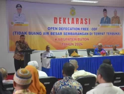Kabupaten Buton Deklarasi Open Defecation Free, Pj Bupati Sampaikan Apresiasi