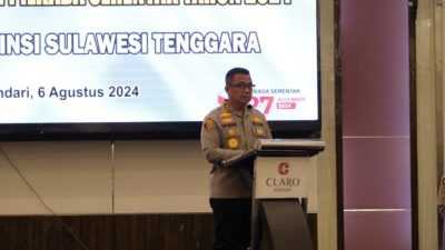 Polda Sultra Gelar Rakor Lintas Sektoral Operasi Mantap Praja Anoa 2024