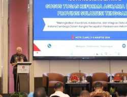Sekda Asrun Lio Buka Rakor Gugus Tugas Reforma Agraria Sultra