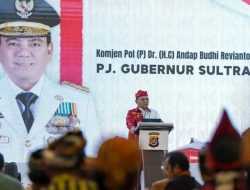 Deklarasi Pilkada Damai Bersama Tokoh Paguyuban Kesukuan se Sultra, Pj Gubernur Tekankan Hal Ini