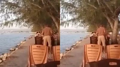 Viral Pria di Baubau Sengaja Buang Sampah ke Laut, Pemkot Segera Bertindak