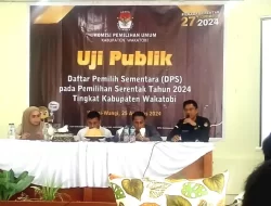 KPU Wakatobi Uji Publik DPS Pilkada Serentak 2024
