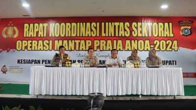 Wujudkan Pilkada 2024 Aman dan Damai, Polres Kolut Gelar Rakor Lintas Sektoral