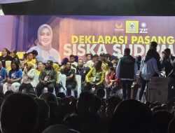Dipadati Ribuan Warga, Siska-Sudirman Deklarasi Maju Pilwali Kendari 2024