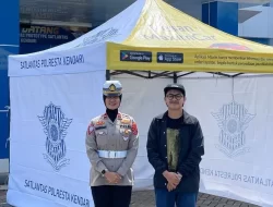 Dukungan Maxim untuk Ketertiban Lalu Lintas melalui Pemberian Tenda ke Pos Polisi