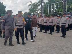 Apel Gelar Pasukan Mantap Praja Anoa Polres Baubau untuk Pengamanan Pilkada 2024