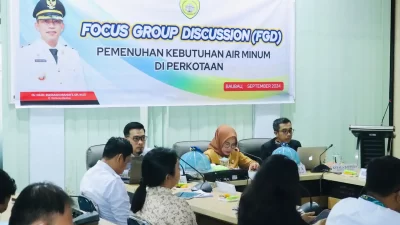 Melalui FGD, Pemkot Baubau Pemenuhan Kebutuhan Air Minum di Perkotaan