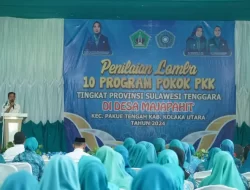 Desa Majapahit Wakili Kolaka Utara Lomba 10 Program PKK Tingkat Provinsi