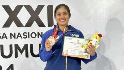 Iluh Sinta Sundariasih Atlet Taekwondo Sultra Peraih Medali Perunggu PON XXI 2024