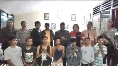 7 Pelaku Pencurian Fasilitas Gerbang Jalan Wisata Kendari-Toronipa Ditangkap