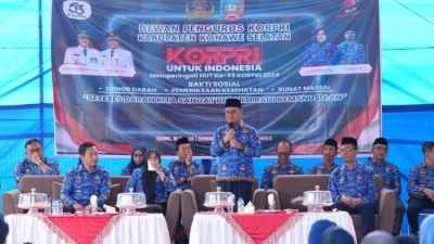 Peringati HUT Korpri ke-53 Tahun, Pemkab Konsel Gelar Bakti Sosial
