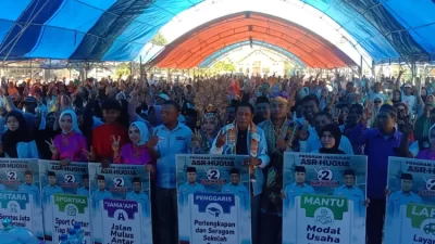 Kampanye Terbatas di Masteng, Hugua Gaungkan Komitmen Bangun Ekonomi Masyarakat