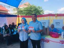 Aksan Jaya Putra Bersama Istri Salurkan Hak Pilih, Sampaikan Pesan untuk Pendukung Paslon Pilwali Kendari