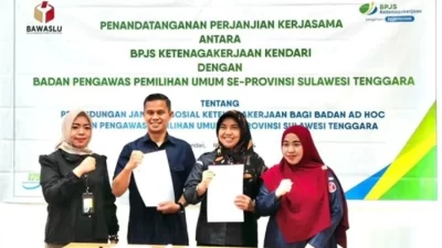 Bawaslu Kolaka Gandeng BPJS Ketenagakerjaan Lindungi Pengawas Ad Hoc