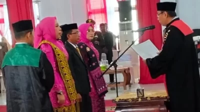 Hasrianti Ali Resmi Jabat Ketua DPRD Buton Utara Periode 2024-2029