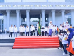 Meriahkan HUT Korpri, Pemprov Sultra Gelar Jalan Sehat dan Senam Massal