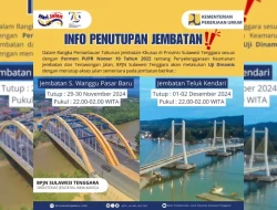 2 Jembatan di Kendari Bakal Ditutup Sementara Guna Pengujian Dinamis, Ini Jadwalnya