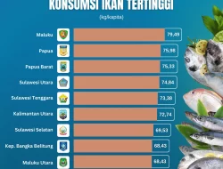 Deretan Provinsi dengan Angka Konsumsi Ikan Tertinggi