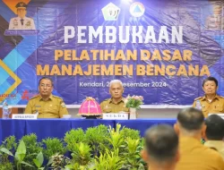 Buka Pelatihan Dasar Manajemen Bencana, Sekda Sultra Tekankan Hal Ini