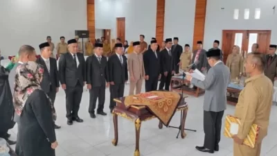 Sejumlah Pejabat Administrator Lingkup Pemkab Butur Dilantik, Ini Daftarnya