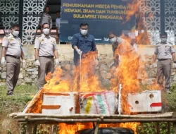 Sosis Babi dan Telur Bebek Tak Berdokumen Dimusnahkan Balai Karantina Sultra