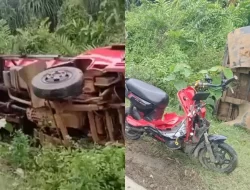 Kemudikan Sepeda Listrik, Dua Bocah di Watubangga Tabrakan dengan Truk