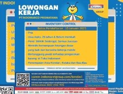 PT Indomarco Prismatama Buka Rekrutmen Inventory Control, Ini Syarat dan Cara Daftarnya