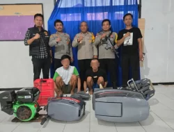 Polisi Bekuk 2 Pelaku Pencurian Mesin Kapal di Konawe Utara