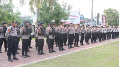 Amankan Malam Natal, Polresta Kendari Sebar Ratusan Personel