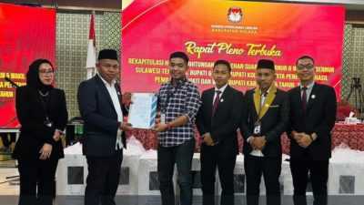 Rekapitulasi KPU: Amri Jamaluddin-Husmaluddin Unggul 82.204 Suara di Pilkada Kolaka 2024