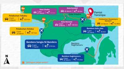 Peluang Investasi Kawasan Pariwisata Toronipa di Konawe