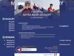 JNE Cabang Utama Kendari Buka Rekrutmen Mitra Rider Delivery, Berikut Kualifikasinya