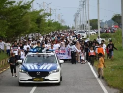 Ribuan Warga Ramaikan Jalan Santai HUT ke-21 Kabupaten Kolaka Utara