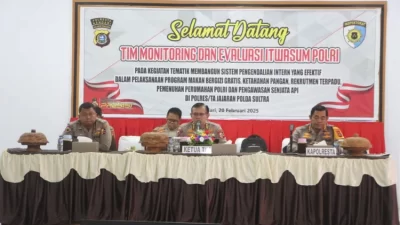 Monev Itwasum Polri, Kawal Program Strategis Polres Jajaran Polda Sultra