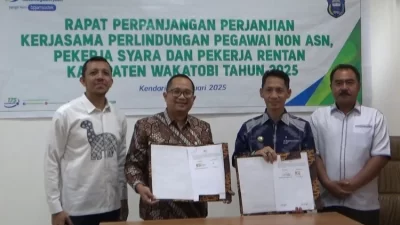 Pemkab Wakatobi Perpanjang Kerjasama dengan BPJS Ketenagakerjaan
