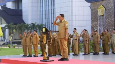 Pimpin Apel Gabungan, Wagub Sultra Tekankan Disiplin dan Kinerja ASN