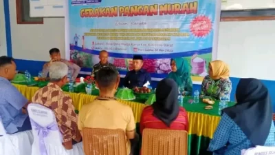 Jaga Stabilitas Harga, Pemkab Butur Gelar Gerakan Pangan Murah di Marga Karya