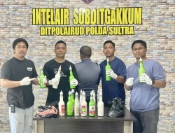 Gunakan Bahan Peledak, Ditpolairud Polda Sultra Bekuk Nelayan di Perairan Pulau Bokori